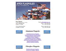 Tablet Screenshot of apexflagpole.com